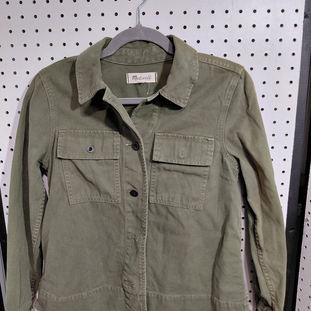 Madewell Olive Jean Jacket - Picture 3 of 5